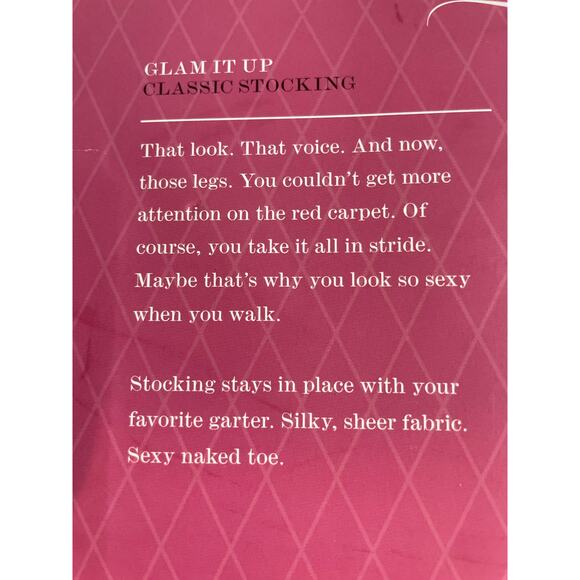 Y2K Vintage VICTORIA’S SECRET Sexy Little Things Nude Thigh High Stocking Sz C - Picture 3 of 4